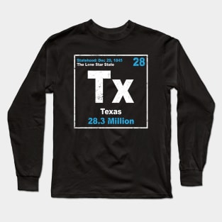 Texas Periodic Element Lonestar State Long Sleeve T-Shirt